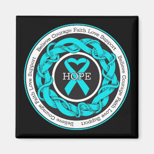 Addiction Recovery Hope Intertwined Ribbon Magnet