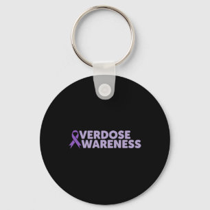 Addiction Recovery Overdose Awareness Keychain