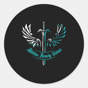 Addiction Recovery Warrior - Celebrate Recovery Aw Classic Round Sticker