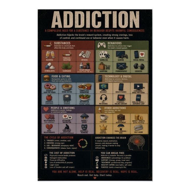 Addiction's Poster (Front)