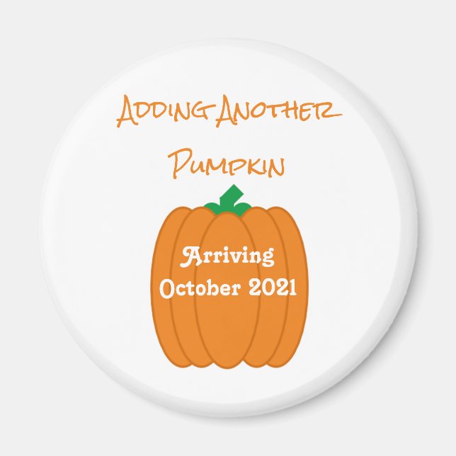 Adding Another Pumpkin Magnet (Front)