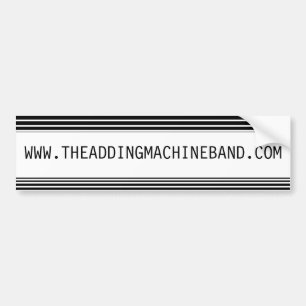 Adding Machine - Bumper Sticker