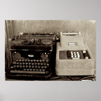 Adding Maching and Typwriter Poster