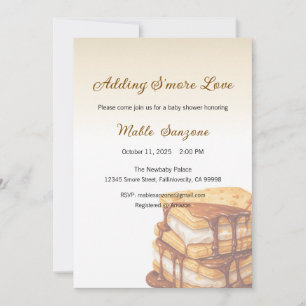 Adding S'more Love Invitation, Baby Shower Invitation