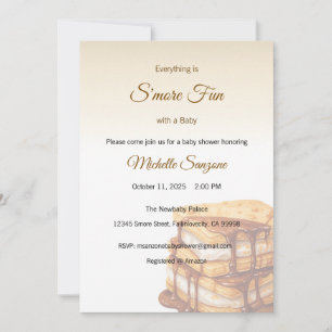 Adding S'more Love Invitation, Baby Shower Invitation