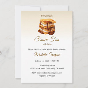 Adding S'more Love Invitation, Baby Shower Invitation