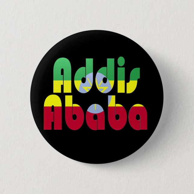 Addis Ababa, Ethiopia 2 Inch Round Button (Front)