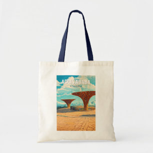 Addis Ababa Ethiopia Travel Art Vintage Tote Bag