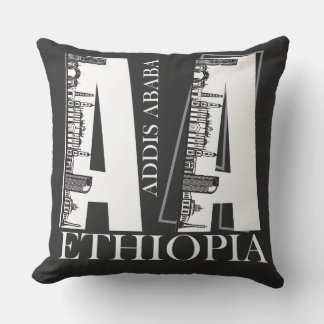 Addis Ababa pillow, Addis Ababa Throw Pillow