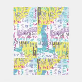 Addis Ababa Sefer Fleece Blanket