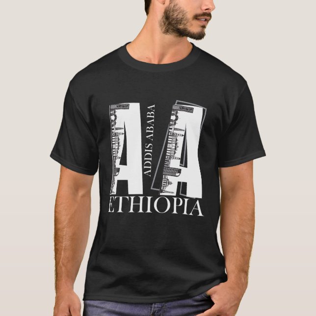 Addis Ababa shirts, Addis Ababa, AA T-shirt (Front)