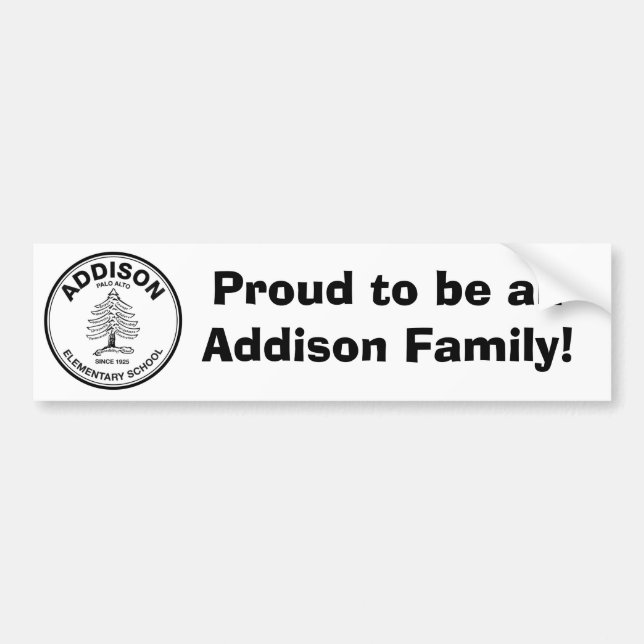 Addison Bumper Sticker (Front)