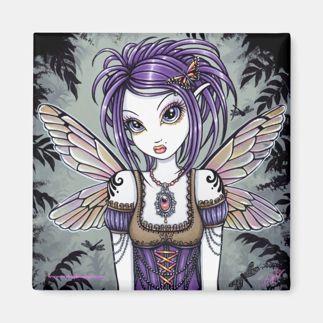 "Addison" Dragonfly Fairy Art Magnet (Devant)