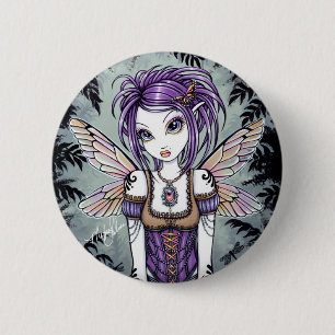 "Addison" Misty Dragonfly Fairy Button