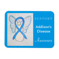 Addison's Disease Awareness Ribbon Angel Magnet