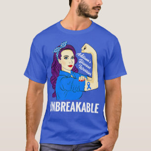 Addisons Disease Awareness Warrior Unbreakable T-Shirt