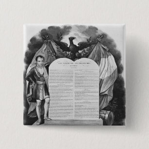 Additional act of 22nd April 1815 2 Inch Square Button