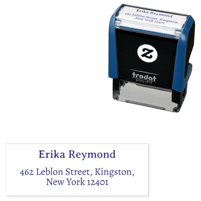 Address Contact Information Self-inking Stamp (In Situ)