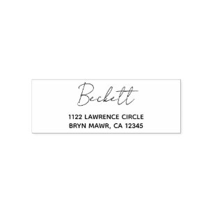 Address Custom Handwritten Self-inking Stamp