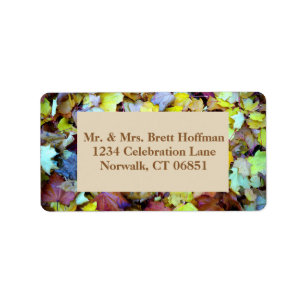 Address Label for Fall Leaves Collection