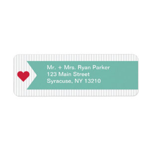Address Label Modern Ribbon Collection