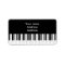 Address Label - Piano Keys black white