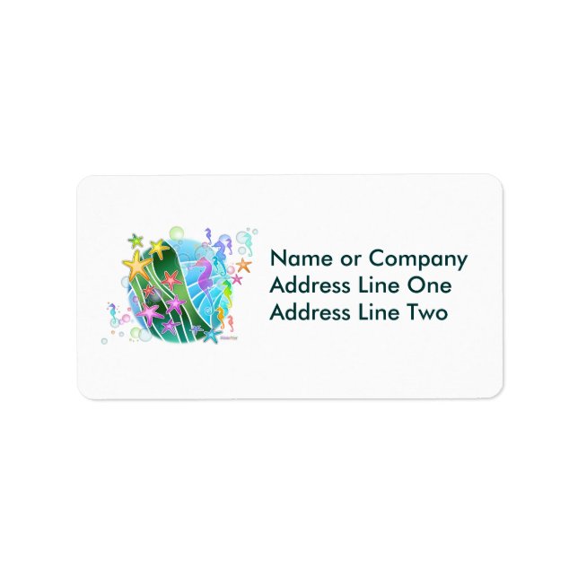 Address Label - Under the Sea Pop Art (Front)