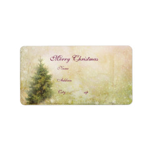 Address Label...Victorian Vintage Christmas set Label
