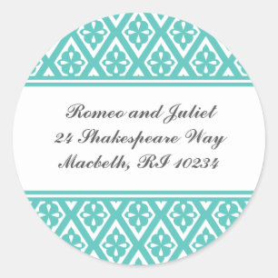 Address Label with Medieval Cross Pattern