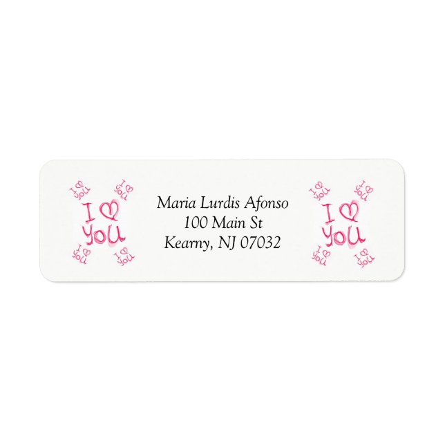 Address labels (Front)