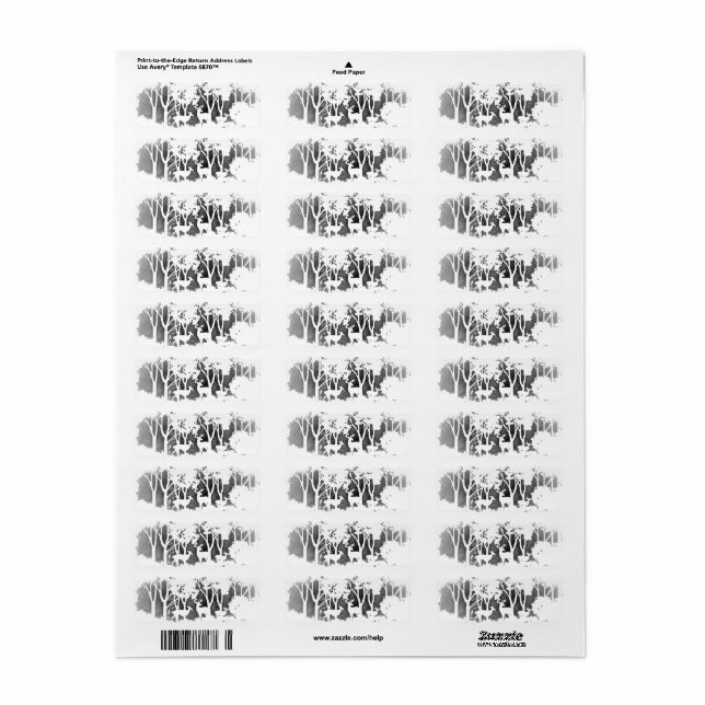 ADDRESS LABELS ART AND DESIGN (Full Sheet)