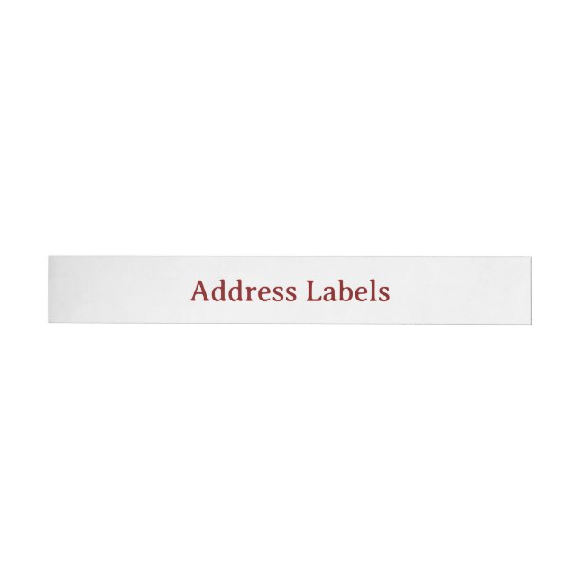 Address Labels classic (Individual)