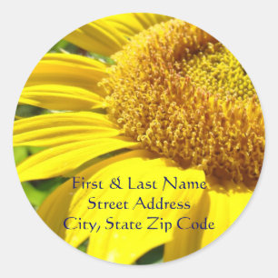 Address Labels Custom Yellow Sunflowers stickers