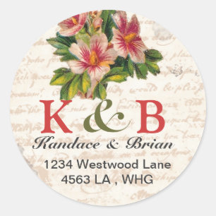 Address Labels gift tag vintage love letter