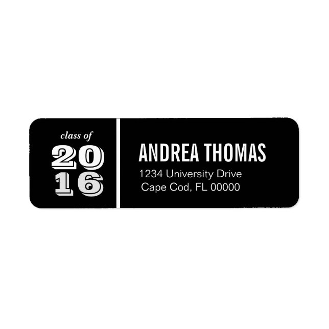 Address Labels } Graduation "Class of...." (Front)