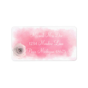 Address Labels/Pink Rose Label