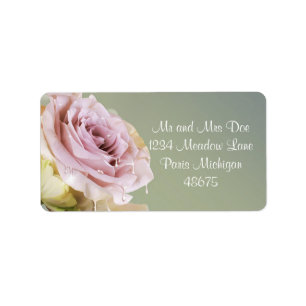 Address Labels/Pink Rose Label