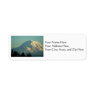 Address Labels: Winter Mt. Rainier