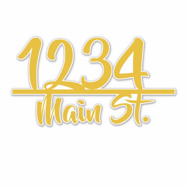Address mailbox sticker (Front)