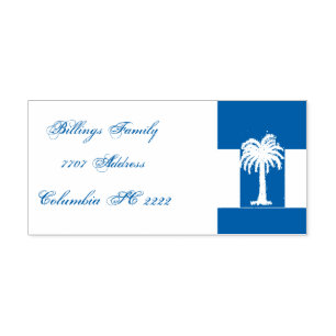 Address Self Ink Rubber Stamp/Palm Tree Design 1 Self-inking Stamp