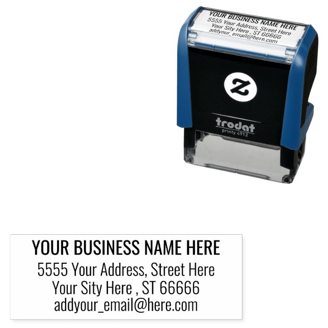 Address Self-inking Stamp Name E-mail Personalized (In Situ)