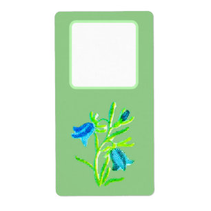 Address shipping labels flower style design