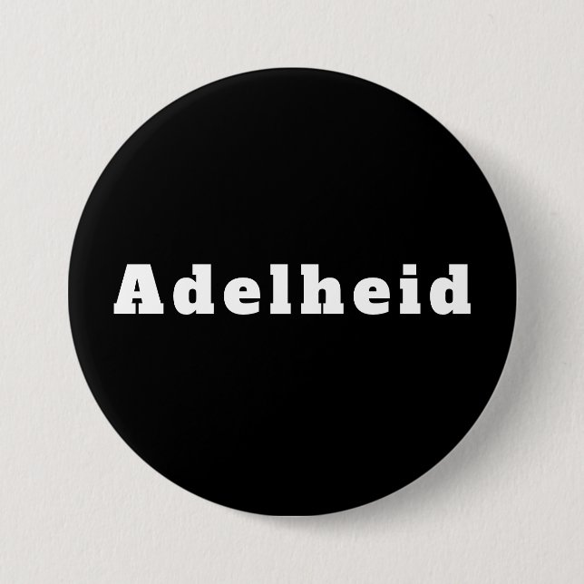 Adelaide 3 Inch Round Button (Front)