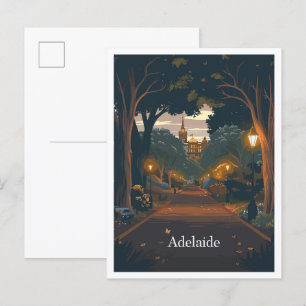 Adelaide Australia Art Vintage Travel Postcard