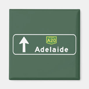 Adelaide, Australia Road Sign Magnet