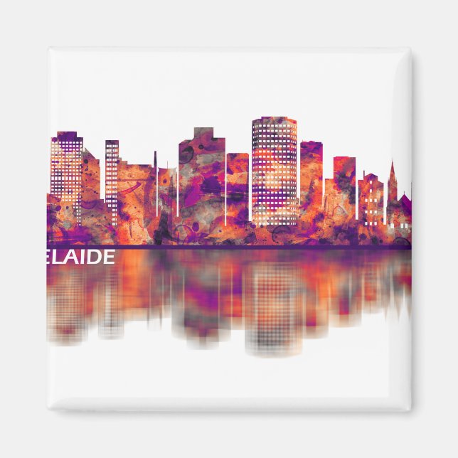 Adelaide Australia Skyline Magnet (Front)