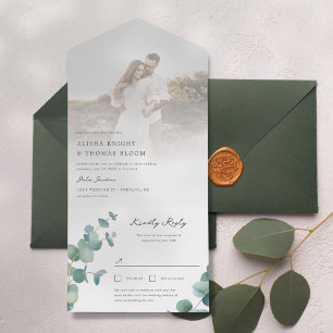 Adelaide Faire-part de mariage Avec Carte Postale 