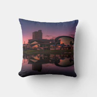 Adelaide Riverbank at Sunrise Throw Pillow