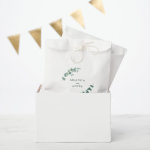 Adelaide Watercolor Eucalyptus Wedding Favour Bag