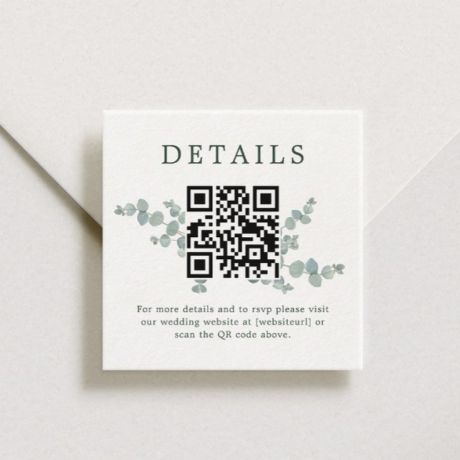 Adelaide Wedding QR Code Enclosure Card (Creator Uploaded)